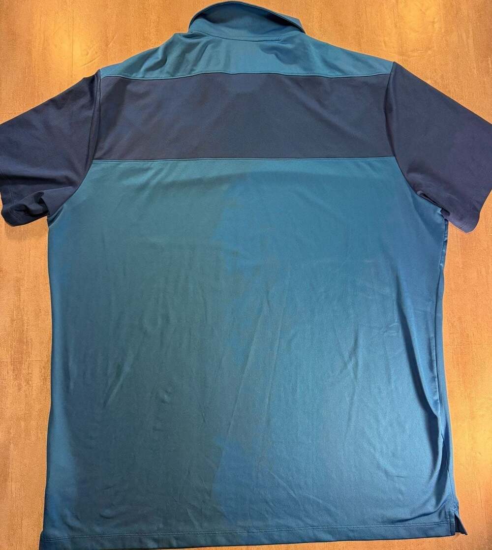 Nike Golf UConn Huskies Dri-Fit Two-Tone Polo Shirt Blue Size XL - Picture 5 of 5